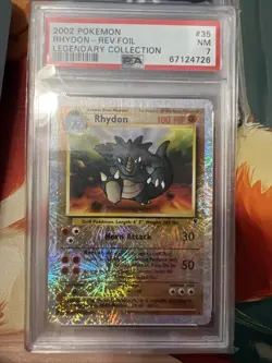Rhydon 2002 Legendary Collection Reverse Holo Pokemon Psa 7. POP 101 - Image 1