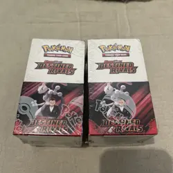 Pokemon TCG Destined Rivals Half Booster Box X2 New Sealed - Image 1