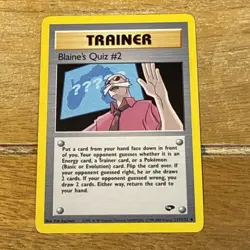 Blaine's Quiz #2 111/132 Uncommon Gym Challenge Pokemon - Image 1