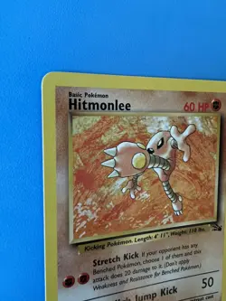 1999 Pokemon Fossil Non-Holo Kabutops #24/62 + Non-Holo Hitmonlee #22/62 - Image 3