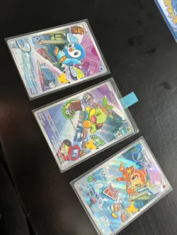 Pokemon First Partner Illustration Collection | Gen 4 Starters | Set Of 3 - Image 3