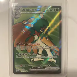 POKEMON TCG PERFECT ORDER DECIDUEYE EX ULTRA RARE HOLO 100/088 NM+ - Image 1