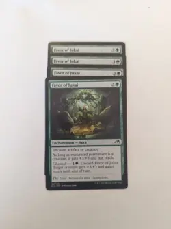 (4) Favor of Jukai *PLAYSET* Kamigawa: Neon Dynasty Regular NM MTG - Image 1