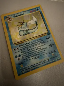 Vintage | Vaporeon 12/64 Jungle Holo | 1999 Pokemon WOTC - Image 2