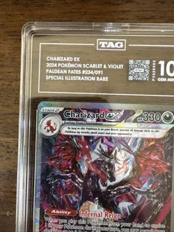 2024 Pokemon S & V Paldean Fates #234 Charizard Ex TAG 10 GEM MINT - Image 2
