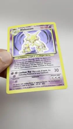 Pokemon Alakazam Base Set 1/102 Rare Holo 1999 - Image 2