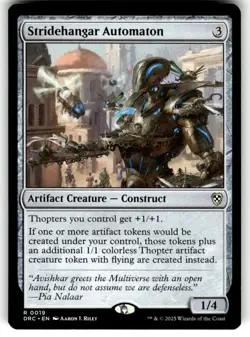 Stridehangar Automaton Commander: Aetherdrift Regular MTG NM - Image 1