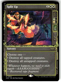 Split Up (Showcase) Duskmourn: House of Horror Regular MTG NM - Image 1