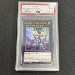 2021 Yu-Gi-Oh! 1st Edition Galaxy-Eyes Cipher BLADE Dragon PSA 9 MINT EN059 - Image 1