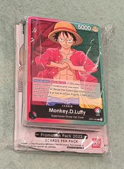 One Piece Card Game OP01-003 Demo Deck Leader Monkey.D.Luffy Pre-Errata Sealed - Image 3