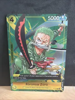 Roronoa Zoro (CS 2024 Event Pack) P-042 One Piece Promotion Championship Foil - Image 1