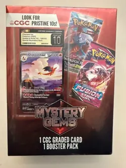 Pokemon Mystery Gems 1 CGC Graded Card & 1 Booster Pack 2025 New Sealed Box - Image 1