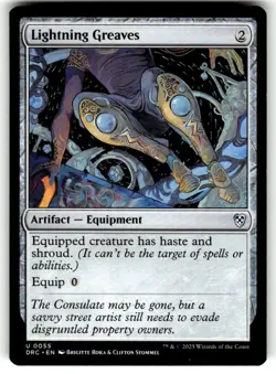 Lightning Greaves Commander: Aetherdrift Regular MTG NM - Image 1