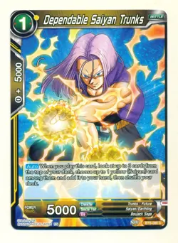 Dragon Ball Super Card Game Dependable Saiyan Trunks BT6-086 C NM SV2. - Image 1