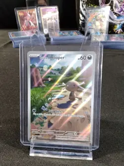 Pokemon Paldean Wooper Reverse Holo 60 HP SV02: Paldea Evolved 102/094 Card - Image 1