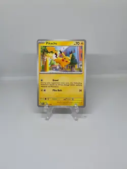 018/091 PIKACHU | COMMON | PALDEAN FATES POKEMON CARD - Image 1