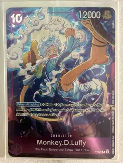 One Piece Monkey D. Luffy P-099 Promo Pack Four Emperors Card - Image 1