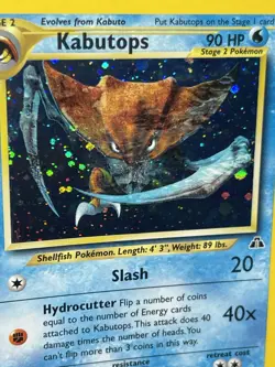 Kabutops 6/75 Neo Discovery Holo Rare Vintage WOTC Pokemon Card LP/NM - Image 2
