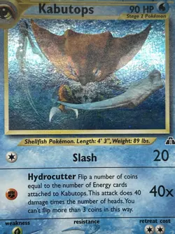 Kabutops 6/75 Neo Discovery Holo Rare Vintage WOTC Pokemon Card LP/NM - Image 3