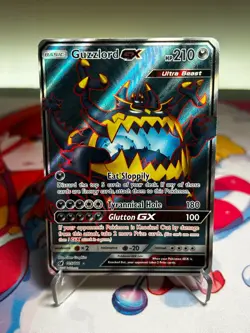 Pokemon Card Guzzlord GX 105/111 Full Art Ultra Rare Crimson Invasion Light Play - Image 1