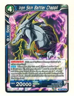 Dragon Ball Super Card Game Iron Skin Battler Chappil TB1-039 UC NM SV2. - Image 1