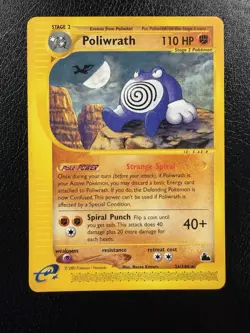 Pokemon Card Poliwrath Skyridge 26/144 Rare Non Holo LP - Image 1