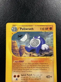 Pokemon Card Poliwrath Skyridge 26/144 Rare Non Holo LP - Image 2