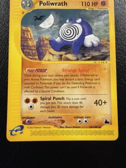 Pokemon Card Poliwrath Skyridge 26/144 Rare Non Holo LP - Image 3