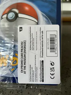 Pokemon TCG Promo Oversized Card - Pikachu At The Museum (NEW/SEALED)- UK - Image 3