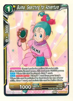 Dragon Ball Super Card Game Bulma, Searching for Adventure BT18-097 C NM SV2. - Image 1