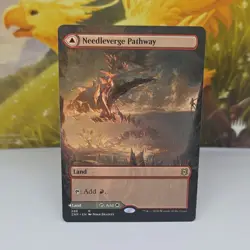 Wizards of the Coast Needleverge Pathway Land Rare Red Green ZNR 288 Regular - Image 1