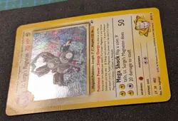 Lt. Surge's Magneton 8/132 Holo Gym Heroes Unlimited DAMAGED see photos - Image 3