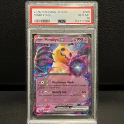 2025 Pokemon Journey Together Mimikyu Ex #069 PSA 10 - Image 1