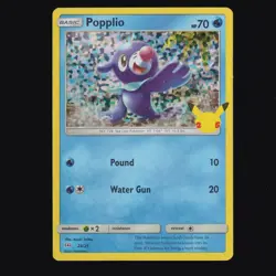 Popplio 23/25 McDonald's Collection HOLO 2021 Pokemon TCG NM - Image 1