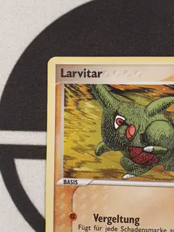 Pokemon Karte Larvitar 61/115 Ex Verborgene Machte Stamp Reverse Holo Deutsch - Image 5