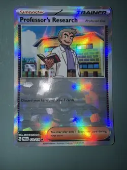 Pokemon Prismatic Evolutions Professor’s Research 122/131 (Pokeball Pattern) NM - Image 1