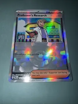 Pokemon Prismatic Evolutions Professor’s Research 122/131 (Pokeball Pattern) NM - Image 2