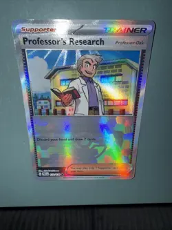 Pokemon Prismatic Evolutions Professor’s Research 122/131 (Pokeball Pattern) NM - Image 3