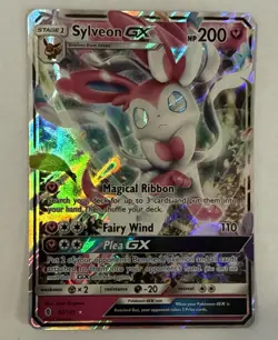 Pokemon Sylveon GX 92/145 SM Guardians Rising Ultra Rare Full Art NM/M - Image 1