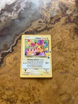Pokemon ______'s Pikachu 24/53 Wotc Promo Holo 50 HP Birthday Surprise - Image 2