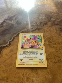 Pokemon ______'s Pikachu 24/53 Wotc Promo Holo 50 HP Birthday Surprise - Image 3