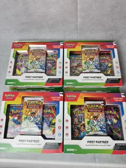 Pokemon TCG: First Partner Illustration Collection Series 1 x4 new and sealed - Image 2