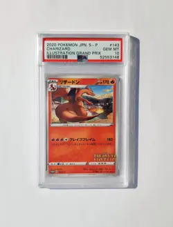 PSA 10 Charizard 2020 Illustration Grand Prix S-P 143 Japanese Promo Pokemon - Image 1