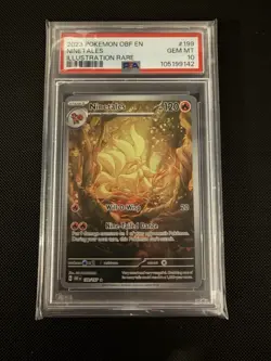 Pokemon Ninetales 199/197 Obsidian Flames Illustration Rare - PSA 10 - Image 1