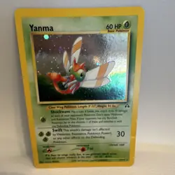 Pokemon Yanma Holo Rare 17/75 Neo Discovery 2001 Basic 60 HP English - Image 1