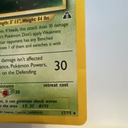 Pokemon Yanma Holo Rare 17/75 Neo Discovery 2001 Basic 60 HP English - Image 2