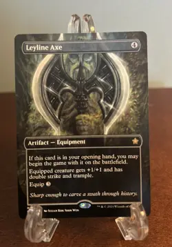 MTG Leyline Axe Foundations Borderless Regular NM Mint #353 Magic The Gathering - Image 1