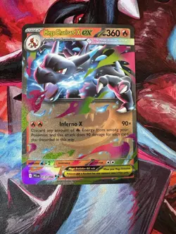 Mega Charizard X ex 013/094 Me02: Phantasmal Flames Holo - Pokemon TCG - NM - Image 2