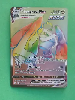 Pokemon Sword & Shield Chilling Reign Metagross vmax 208/198 Rainbow Secret Rare - Image 1