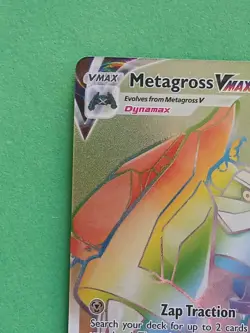 Pokemon Sword & Shield Chilling Reign Metagross vmax 208/198 Rainbow Secret Rare - Image 2